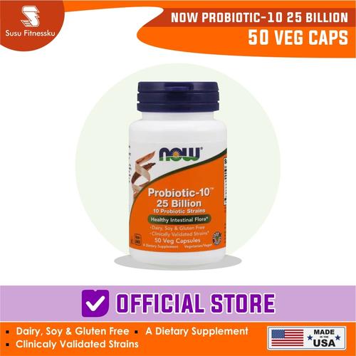 Gambar Now Foods Probiotic-10 25 Billion 50 Vegan Capsules Now Probiotic dari Susu fitnessku Jakarta Barat Tokopedia