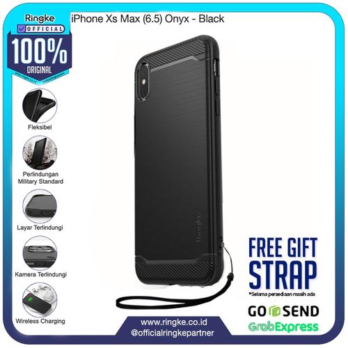 Foto Produk Ringke iPhone Xs / Xs Max / Xr Onyx Anti Crack Anti Drop Original - XsMax-Black dari Official Ringke Partner
