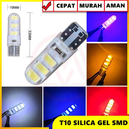 Foto Produk lampu led T10 gel jelly universal panjang - Kuning dari Modifikasi Market