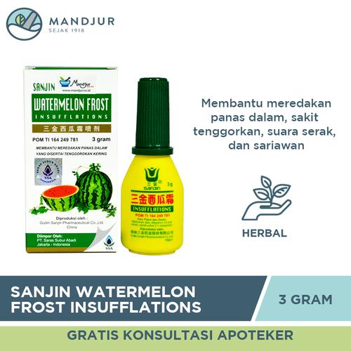 Gambar Sanjin Watermelon Frost Insufflations - Obat Sakit Tenggorokan dari mandjur Jakarta Pusat Tokopedia
