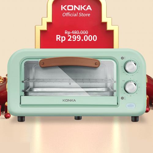 Foto Produk KONKA Oven Listrik Low Watt Electric Open Pemanggang Kue 12L 800 Watt dari Konka Store