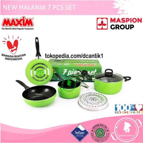Foto Produk PANCI SET / NEW HALANIA 7 PCS SET MAXIM / MASPION dari DAPUR CANTIK ON-LINE