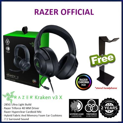 Promo Razer Kraken V3 X Wired USB Gaming Headset Headphone Kraken X V3 V3X  - Jakarta Selatan - Official Brands | Tokopedia