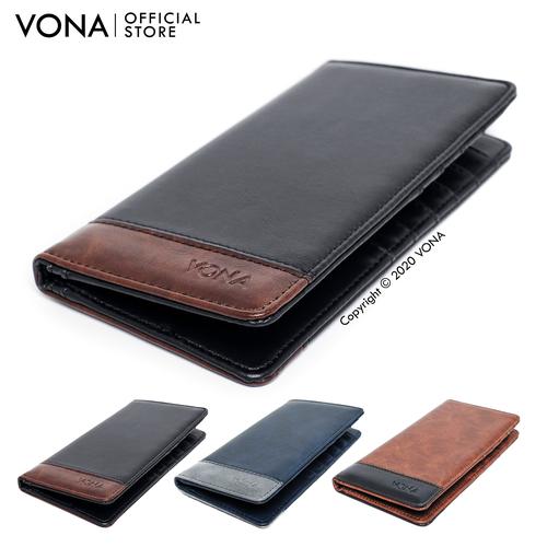 Gambar VONA Dompet Pria Wanita Panjang Kulit PU Sintetis Dompet Asli - LOGAN - Hitam dari VONA Jakarta Selatan Tokopedia