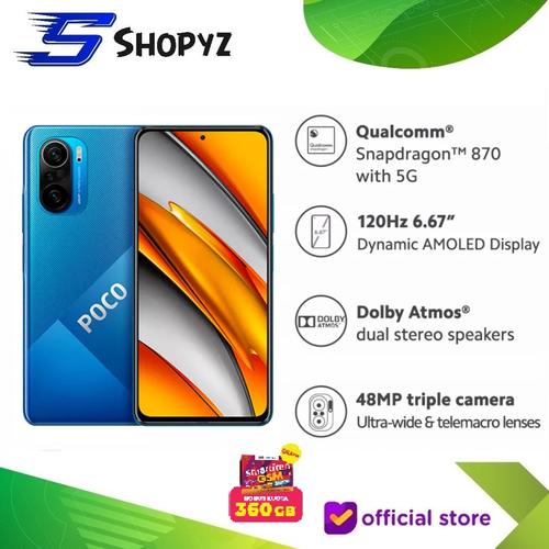 Foto Produk XIAOMI POCOPHONE POCO F3 5G - NFC - 8GB 256GB 8/256 - SNAPDRAGON 870 - Deep Ocean Blue dari Shopyz ID