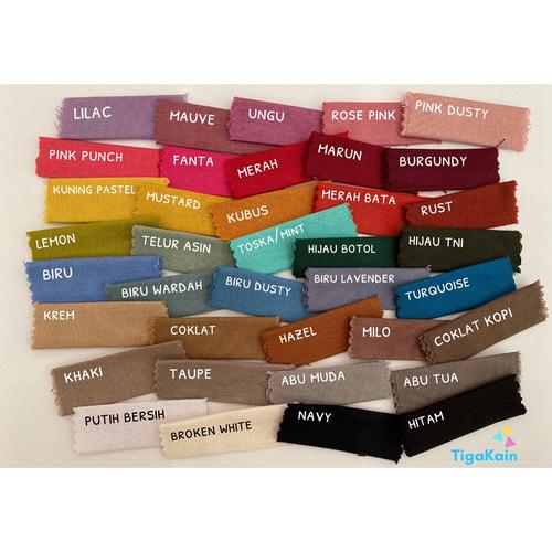 Foto Produk 0.5 Meter Kain Linen Rami Bahan Katun Linen - LILAC dari Nacy Tex