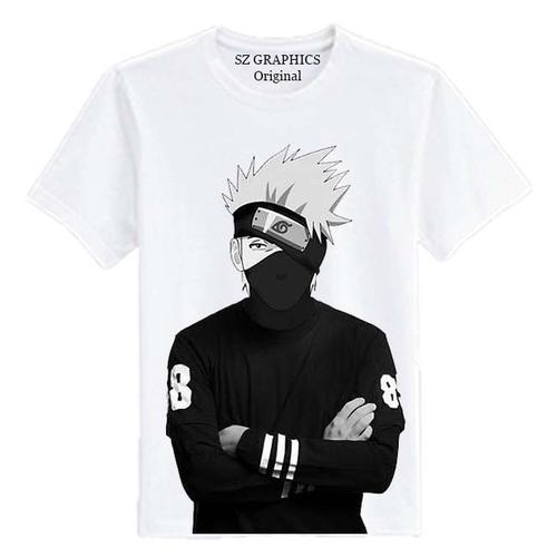 baju pria distro kakashi naruto shirt 