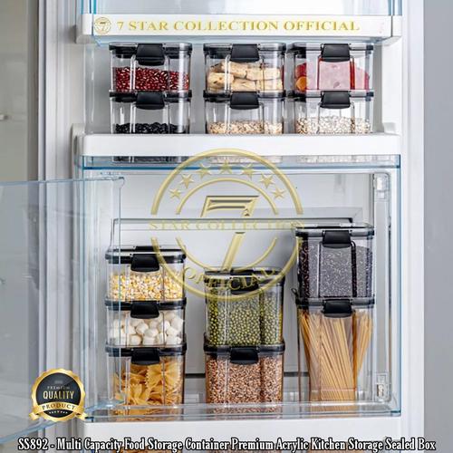 Foto Produk SS892 - Multi Capacity Food Storage Container Premium Acrylic 700ml - 700ml dari 7star_collection_official