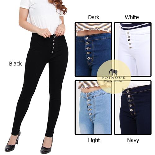 Jual High-waist Soft Jeans High-waist 