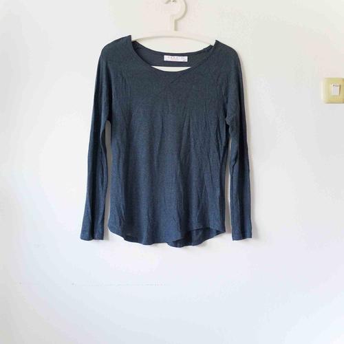Blus, ZARA Long Sleeve Blue T-Shirt 