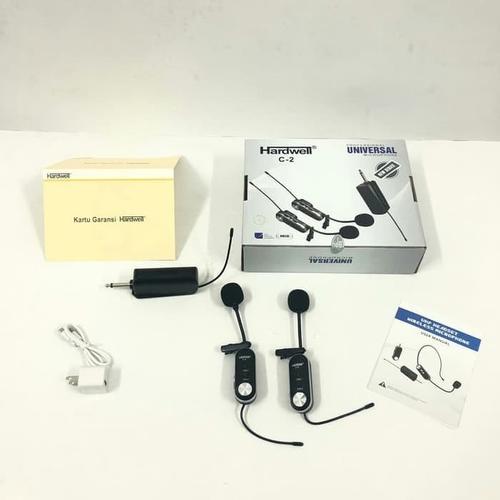 Jual Mic Hardwell C2 C2 Clip on Clipon Wireless Podcast Vlog Senam ORI