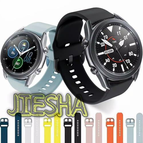 Foto Produk TALI JAM STRAP RUBBER SILIKON SAMSUNG GALAXY WATCH 3 45MM WATCH BAND dari Jiesha Shop