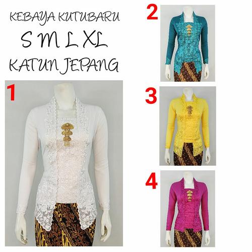 Foto Produk 9528 Kebaya Encim Katun Stretch Lengan 7/8 Kebaya Bordir Supplier Keba dari IndahKebayaCollection