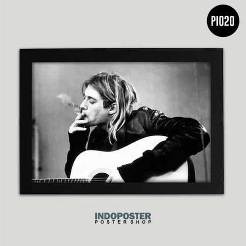Jual Poster Kurt Cobain Nirvana Monochrome A4 30X20cm - Kab. Bandung ...