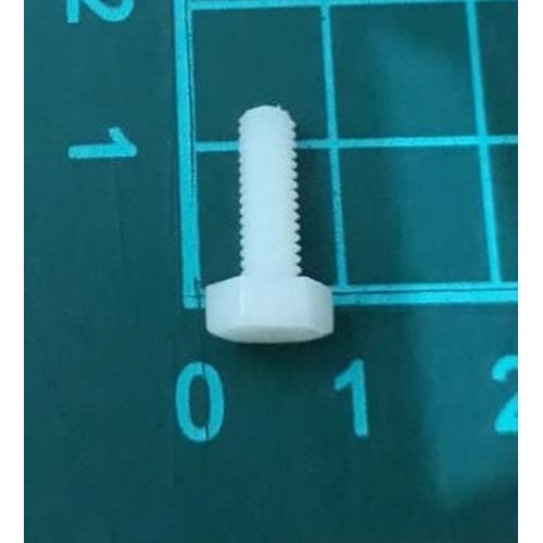 Gambar skrup baut screw plastik putih nylon hexagonal M5 x 12 mm dari SentraOnlineShop Kab. Tangerang Tokopedia