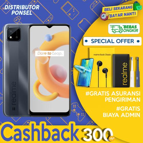 Foto Produk Realme C20 2/32GB Garansi Resmi 2 GB 32 GB Grey Blue - Non Bundle dari Distributor Ponsel