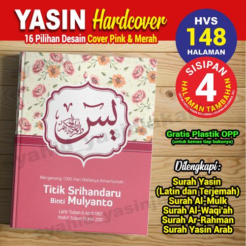 Jual (Cover Pink, Merah) HVS 148 Halaman Buku Yasin Tahlil Hardcover ...
