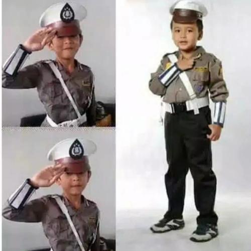 Foto Produk SERAGAM POLANTAS ANAK ANAK/BAJU POLISI ANAK - S dari BOYS165