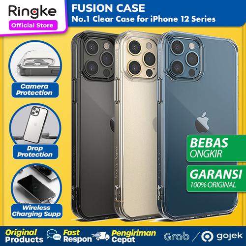Foto Produk Original Ringke Fusion Case iPhone 12 Pro Max 12 Pro 12 Mini Casing - 12 Pro Max, Clear dari GadgetLifestyle Official