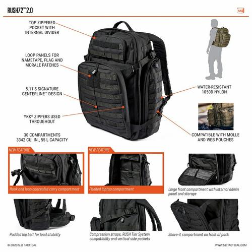 Jual Rush 72 Backpack 55liter Doubletab Kota