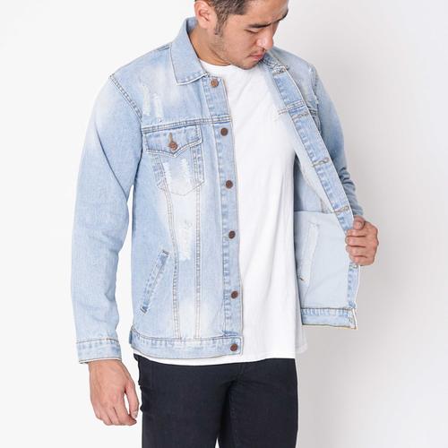 Destroy Denim Jacket jaket jeans pria 