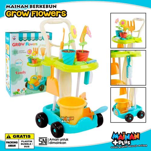 Foto Produk MAINAN EDUKASI EDUKATIF ALAT BERKEBUN GROW FLOWERS CART SNI dari MainanPlus