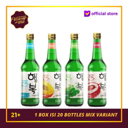 Foto Produk TERMURAH! Paket Soju Happy 1 dus Isi 20 Botol dari Waroeng Wine GS