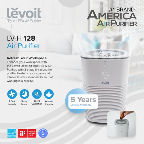 Promo Levoit Desk Air Purifier Dual HEPA Filter H13 LVH128 Aromatherapy Jakarta Utara