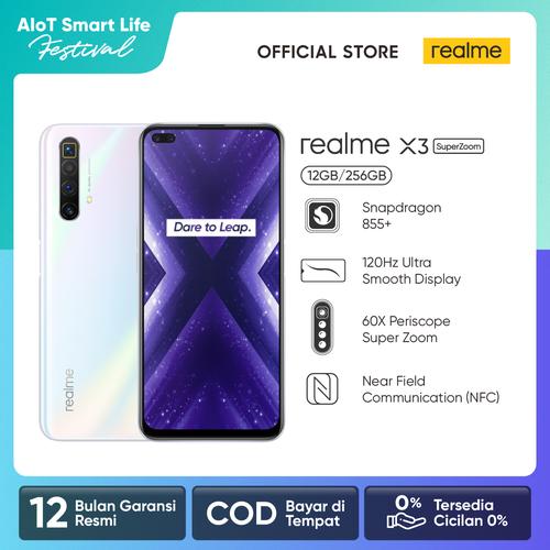 Foto Produk realme X3 SuperZoom 12/256GB 60X Periscope Zoom Snapdragon 855+ NFC - Putih dari realme Official Store