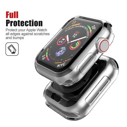 Jual Silicone case bumper silikon Apple watch 38mm 42mm 40mm 44mm casing -  S6 5 4 40mm - Jakarta Pusat - chocoapple | Tokopedia