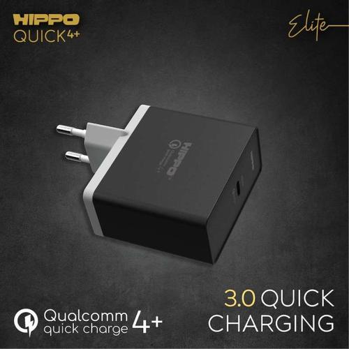 Foto Produk Hippo Elite Quick4+ Adapter Charger 27 W - Hitam dari Hippo Elite