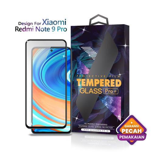 Foto Produk Tempered Glass Xiaomi Redmi Note 9 Pro Full Cover Black dari Glass Pro Indonesia