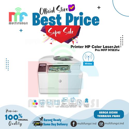 Jual Printer HP Color LaserJet Pro MFP M183fw (7KW56A) Garansi Resmi -  Jakarta Pusat - Multifungsi Online | Tokopedia