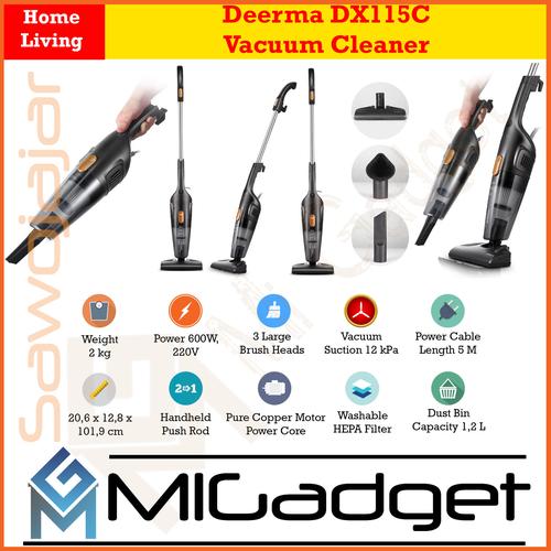 Jual Deerma DX115C DX 115 C 2-in-1 Handheld Vacuum Cleaner - DX115C - Kota  Malang - Mi Gadget Sawojajar | Tokopedia