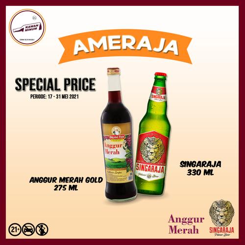 Foto Produk AMERAJA (Anggur Merah Gold 275mL + Singaraja 330mL) dari kawan minum