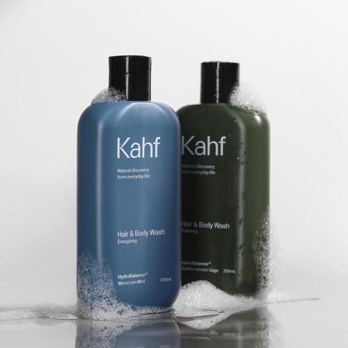 Jual Kahf Hair and Body Wash sabun dan shampoo sabun pria - BW Biru