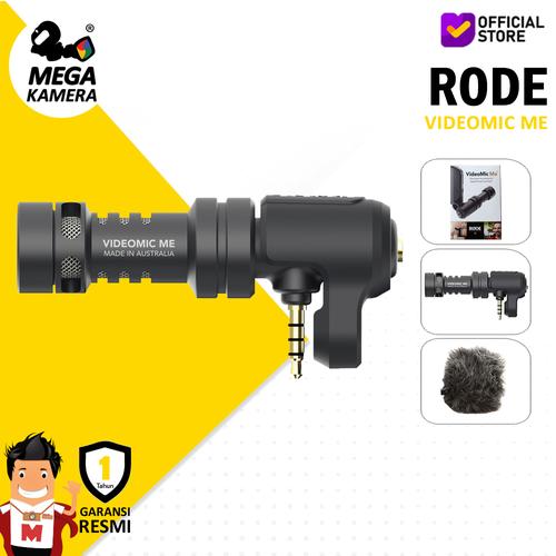 Foto Produk Rode Microphone Videomic Me, Mic Smartphone, DSLR / Mirrorless dari Megakamera