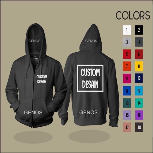Lengan sablon harga hoodie custom shop