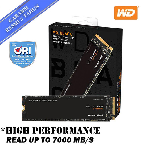 Gambar SSD WD Black 500GB SN850 M.2 NVMe dari WD Official Store Jakarta Barat Tokopedia