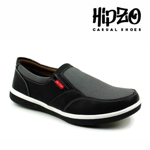 Foto Produk Sepatu Hipzo Pria Slip On Sepatu Kerja casual Pria Fashion Terbaru - Hitam, 39 dari Hipzo Official Shop