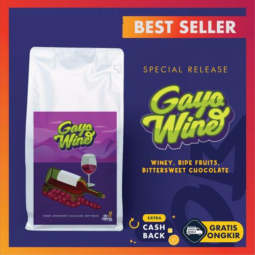 Foto Produk Kopi Arabika GAYO WINE 500gr | biji Kopi Aceh Gayo Wine SPECIALTY - BIJI SANGRAI dari Mr. O Coffee