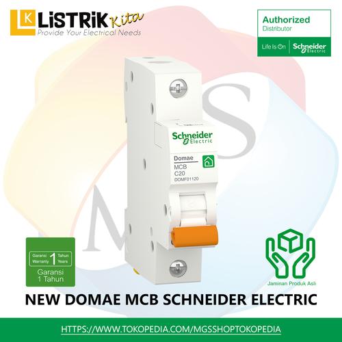 Foto Produk NEW MCB DOMAE 1P 2A s.d. 63A 6kA SCHNEIDER ELECTRIC - DOMF011** - 1P 6A dari MGSSHOP