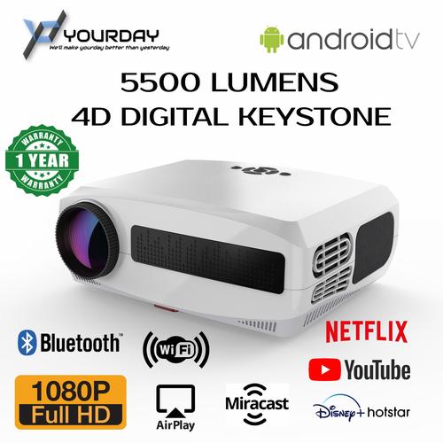 Jual Yourday Yrd900s Proyektor Led Lcd Android Projector 1080p Full Hd 4k Putih Kota Cimahi Yourday Store Tokopedia