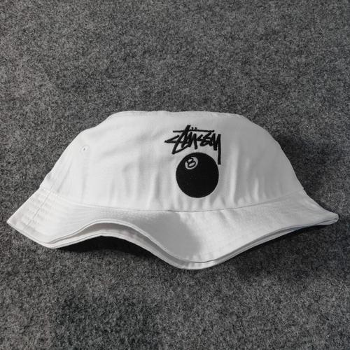 Jual Stussy 8 Ball Bucket Hat White 