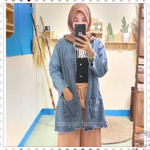 Jual Cardigan Jeans Wanita Outer Denim 