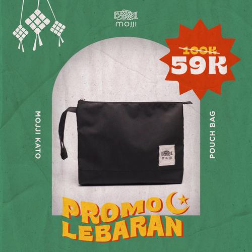 Foto Produk Pouch Make Up / Pouch Kosmetik / Pouch Besar / Mojji Kato Hitam dari Mojji