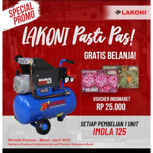 Foto Produk KOMPRESOR ANGIN LAKONI IMOLA 125/ LAKONI IMOLA 125 dari pasar tehnik