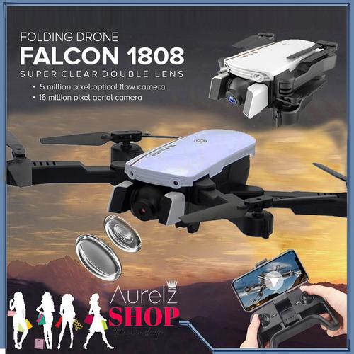 Foto Produk Falcon 1808 4K 16MP Wide Dual Camera Follow Me Drone Best Buy - Hitam dari Aurelz Onlineshop