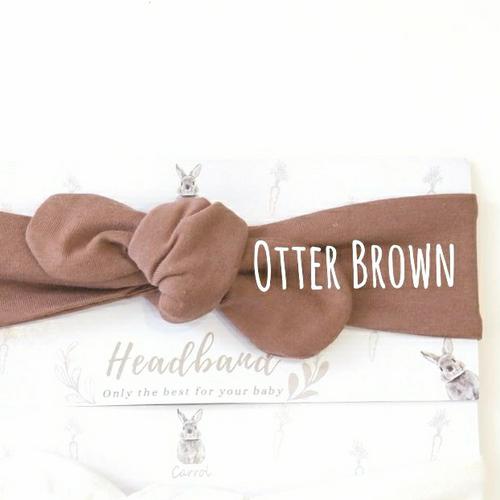Gambar Carrol Baby Headband - bandana bayi - asesoris bayi - Otter Brown, 0 - 12 month dari carrolbabyofficial Jakarta Utara Tokopedia