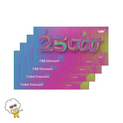 Foto Produk CGV e-coupon Discount (4 pcs) dari CGV CINEMAS